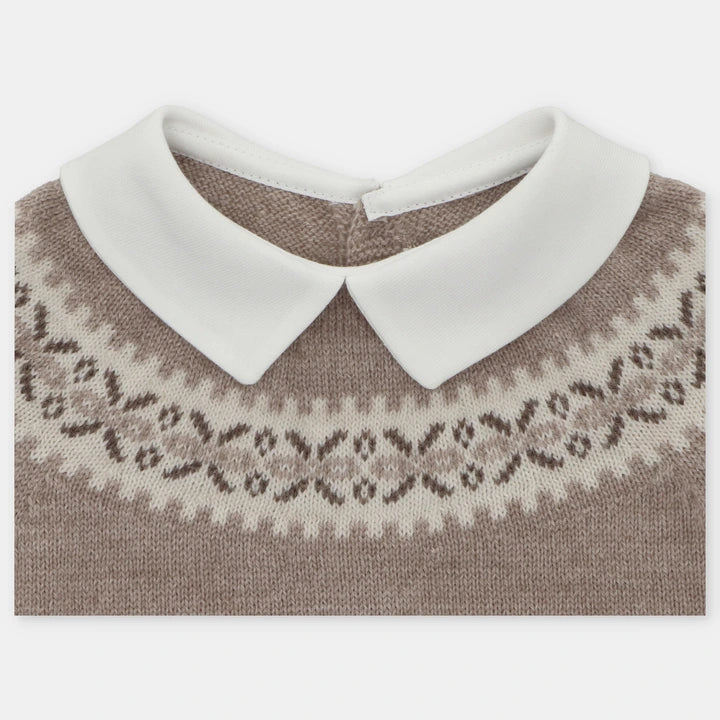 boys beige christmas jumper