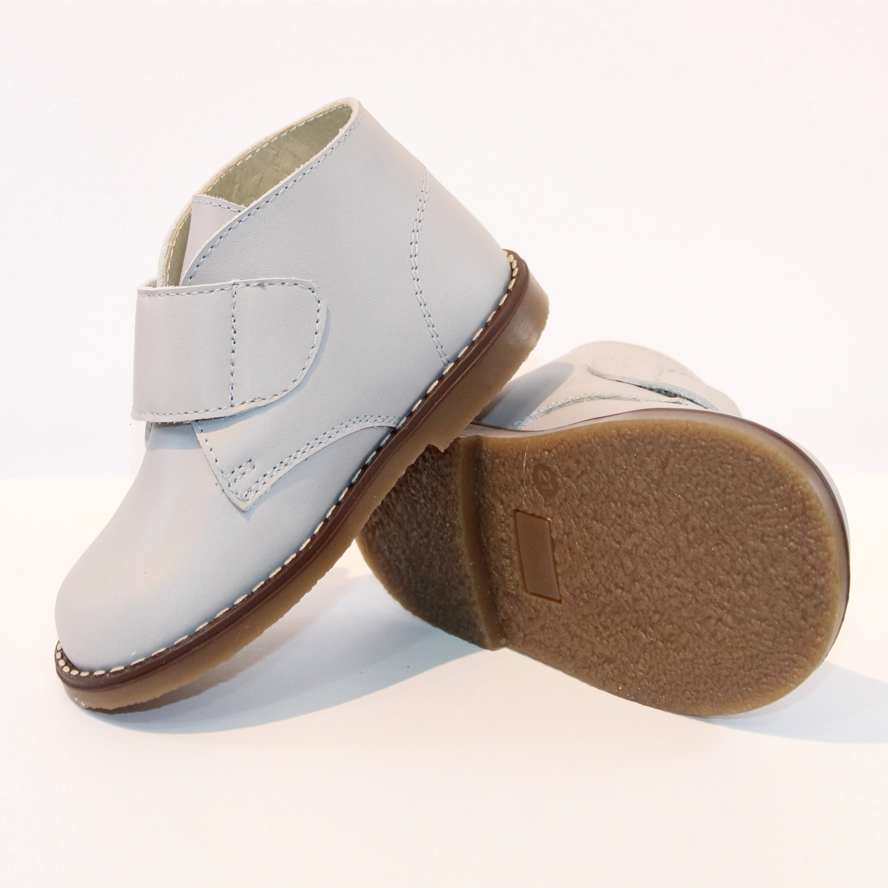 boys grey velcro fastened boots