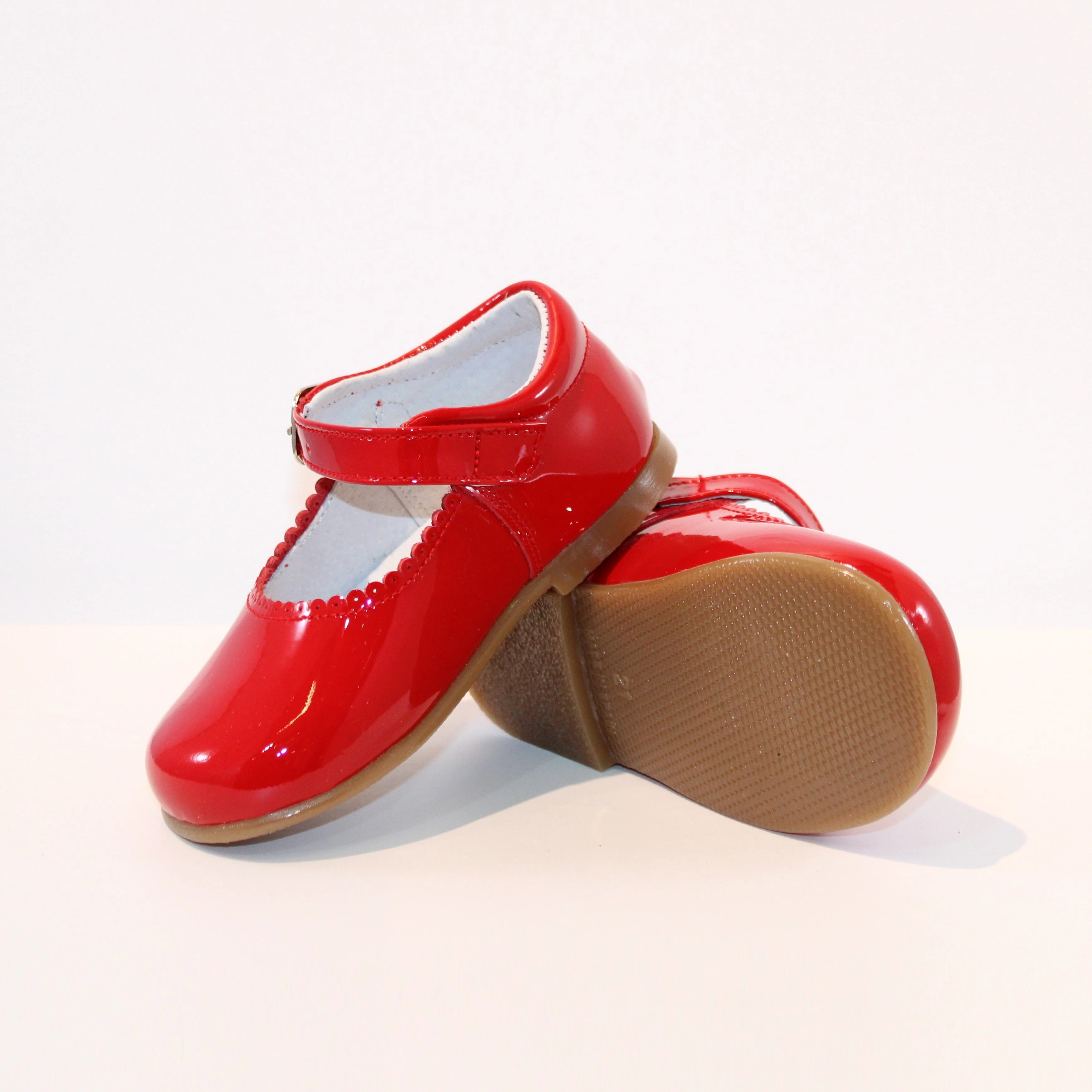 RED PATENT MARY JANE SHOE