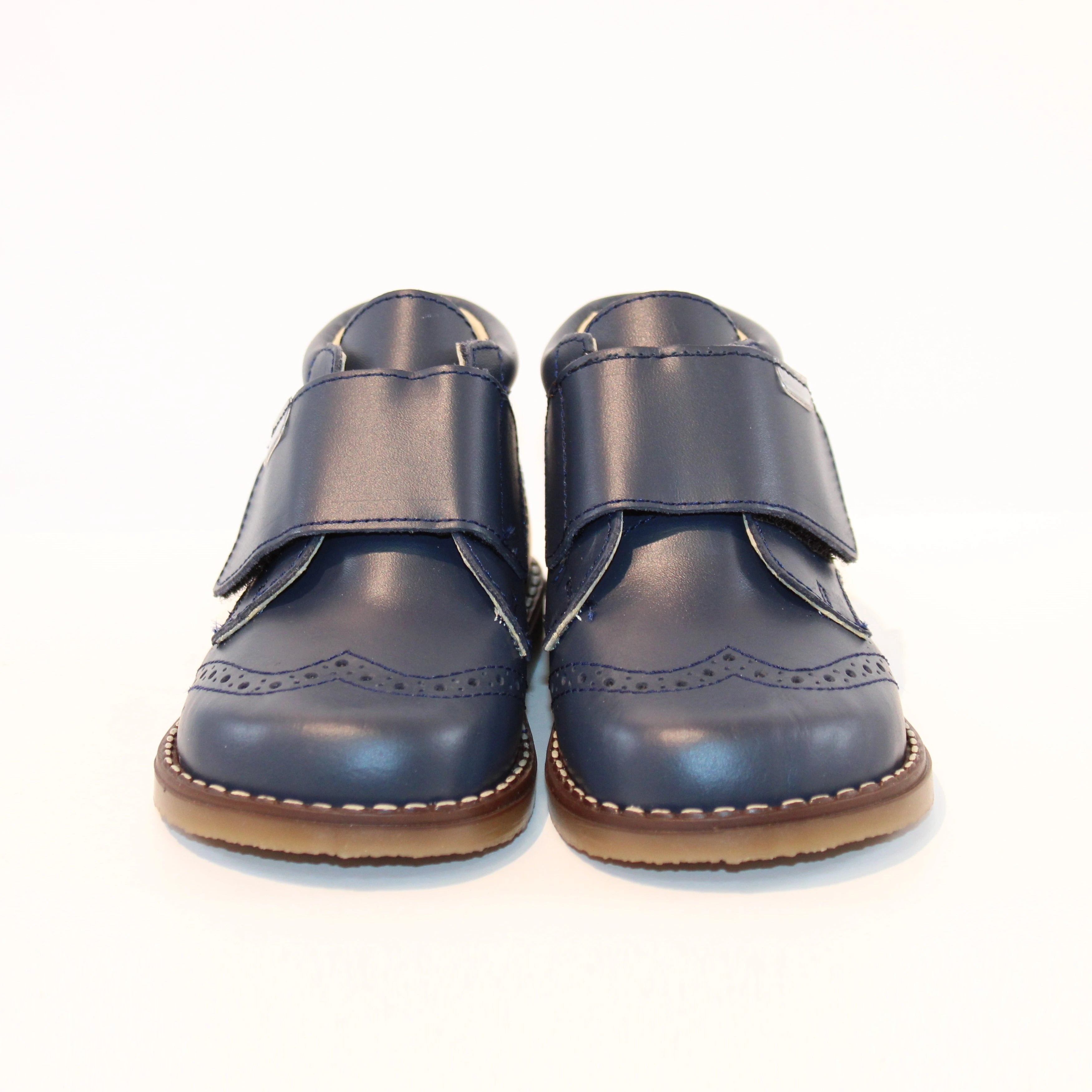 navy velcro boys boots