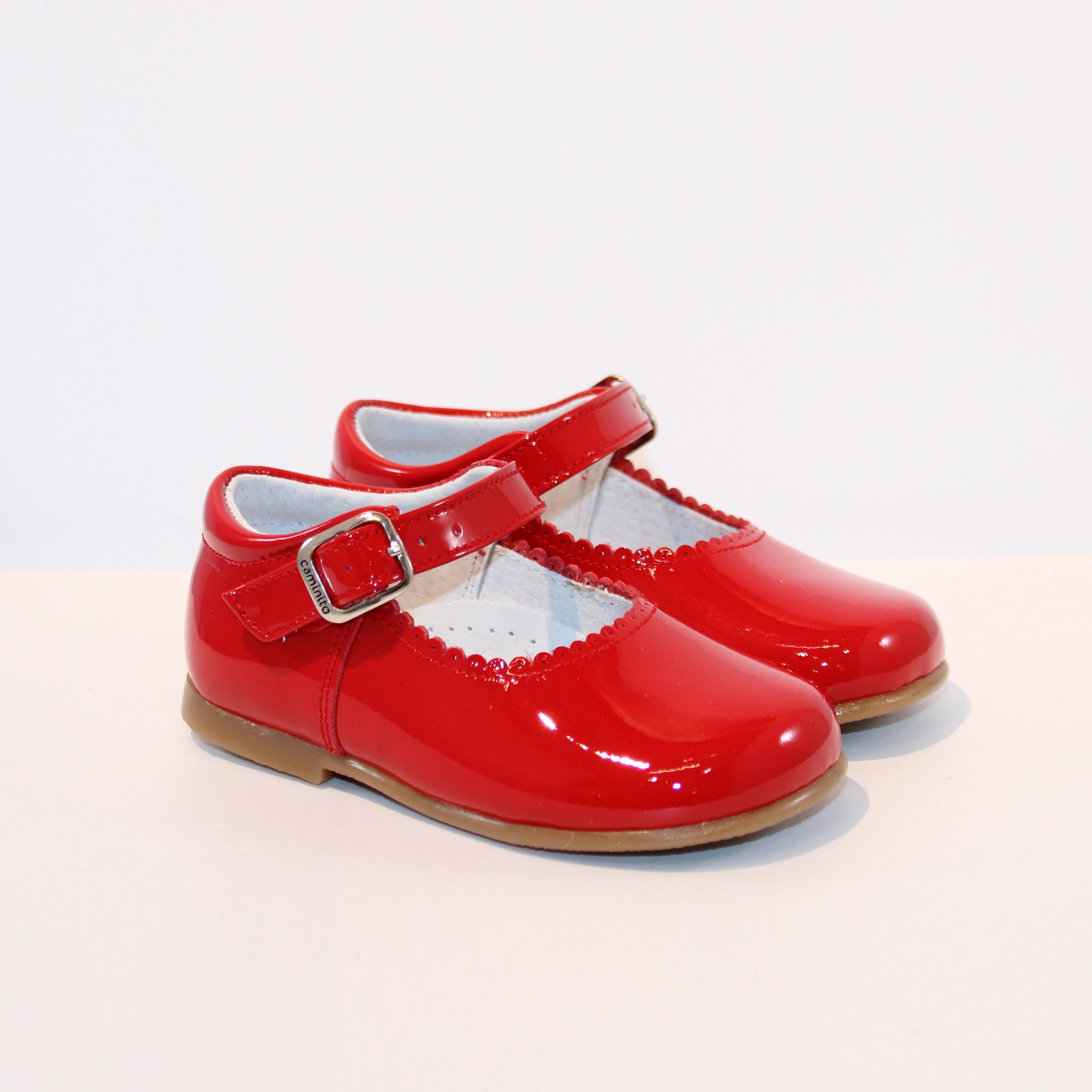 MARY JANES PATENT RED