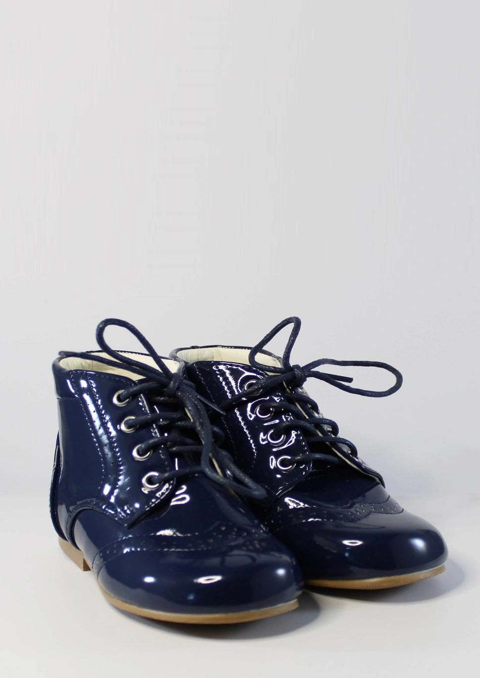 Childrens navy hot sale patent shoes