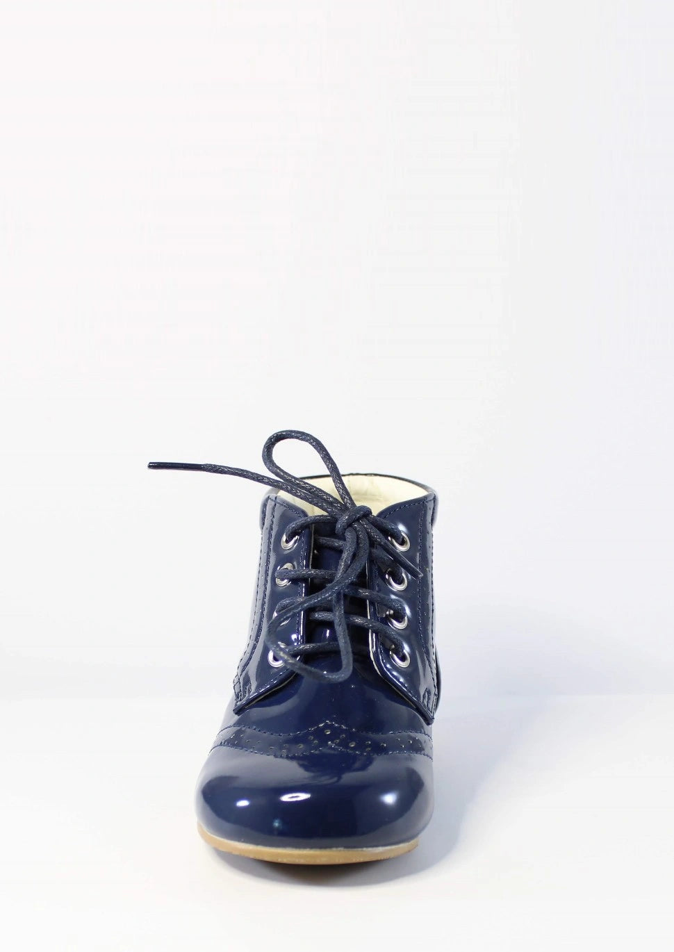 Navy patent clearance boots ladies