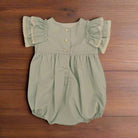 mint girls baby romper by puro mimo