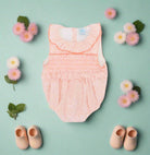 sardon orange sleeveless romper